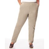 Blair Women's Essential Knit Pull-On Pants - Tan - PL - Petite