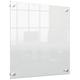 Nobo Transparent Acrylic Mini Wall Mounted Whiteboard, Modern Memo Board, Dry Erase, Frameless, 450 x 450 mm, Includes Marker Pen, Clear, 1915620
