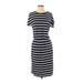 Banana Republic Factory Store Casual Dress - Midi: Blue Stripes Dresses - Women's Size X-Small