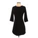 TOBI Casual Dress - A-Line: Black Print Dresses - Women's Size X-Small