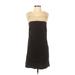 Ann Taylor LOFT Casual Dress - Shift: Black Dresses - Women's Size 0