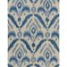 Black/Blue 144 x 108 x 0.25 in Area Rug - Bungalow Rose Leiden Hand Tufted Blue Area Rug 2'6" X 8' Runner | 144 H x 108 W x 0.25 D in | Wayfair
