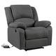 Fauteuil électrique inclinable en tissu anthracite