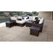 kathy ireland River Brook 12 Piece Outdoor Wicker Patio Furniture Set 12h