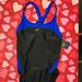 Nike Swim | Nike One-Piece Swimsuit, Style Tcss0198, Size 40/Wms14. New-Never Worn. | Color: Black/Blue | Size: 40/Wms14