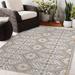 Brown/Gray 96 x 0.08 in Area Rug - Steelside™ Posie Southwestern Gray/Brown Indoor/Outdoor Area Rug Polyester | 96 W x 0.08 D in | Wayfair