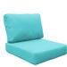 Rosecliff Heights Anjalee Indoor/Outdoor 3 Piece Cushion Cover Set Acrylic in Green/Blue/Brown | 6 H x 28 W in | Wayfair