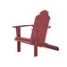 Beachcrest Home™ Langport Solid Wood Adirondack Chair Wood in Red | 37.8 H x 30.39 W x 37.6 D in | Wayfair 0BDAF52CA05041B2BCBE5E1A99F17D61