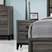 Wade Logan® Asra 2 - Drawer Nightstand in Gray Wood in Brown/Gray | 25 H x 24 W x 17 D in | Wayfair F87BF3A74C114D8C86A541AC734F8494