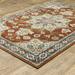 White 154 x 118 x 0.39 in Area Rug - Langley Street® Howard Beach Beach Oriental Rust/Beige Area Rug | 154 H x 118 W x 0.39 D in | Wayfair