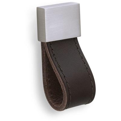 So-tech - Spezielle Möbelgriffe ruben 30 x 25 x 66 mm Leder dunkelbraun Image