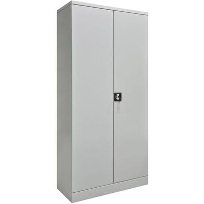 Metallschrank 195x92x42 cm Aktenschrank Lagerschrank Werkstattschrank - Inofec Image