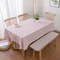 Nappe à carreaux en coton rose Pastoral couverture de Table pour la maison pour le salon la