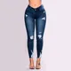 DistMurcia-Jean skinny taille haute pour femme jean crayon déchiré extensible slim destroy