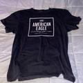 American Eagle Outfitters Shirts | Mens Black Casual American Eagle Tee. Size L | Color: Black | Size: L