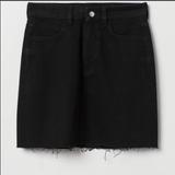 Levi's Skirts | H&M Mini Denim Black Skirt Size 4 | Color: Black | Size: 4