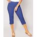 Blair DenimEase Flat-Waist Capris - Blue - 12 - Misses