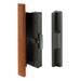 Prime-Line Door Handle, Wood in Black | 14.5 H x 5.05 W x 2.1 D in | Wayfair C 1126