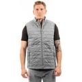 Burnside 32-8703 Men's Quilted Puffer Vest in Steel size 2XL | Nylon 8703BU, B8703, 8703