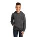 District DT6100Y Youth V.I.T. Fleece Hoodie in Heathered Charcoal size Small | Cotton/Polyester Blend