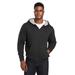 Harriton M711 Men's ClimaBloc Lined Heavyweight Hooded Sweatshirt in Black size 4XL | 70% cotton, 30% polyester