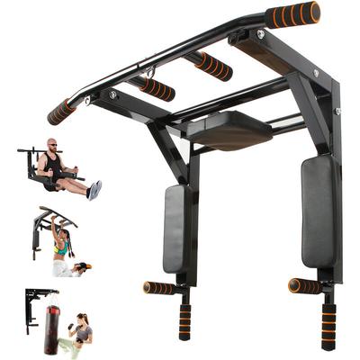 Leogreen - Multigriff Klimmzug Wandmontage Dip Station, 2 in1 Pull Up Bar Klimmzugstange Wand,