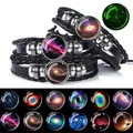 Esspoc-Bracelet Steampunk Galaxy pour Femme et Homme Bijoux Cabochon en Verre Shoes Bracelets en