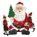 Design Toscano Giant Sitting Santa Claus Christmas Statue - Multi