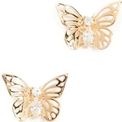 Kate Spade Jewelry | Kate Spade Social Butterfly Oversized Stud Earrings | Color: Gold/Silver | Size: Various