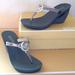 Michael Kors Shoes | Michael Kors Warren Thong Metallic Gunmetal Sandals | Color: Gray | Size: 7