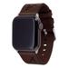 Brown Alabama Crimson Tide Leather Apple Watch Band