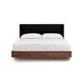 Copeland Furniture Sloane Solid Wood and Platform Bed Wood and /Upholstered/Polyester in Black | 48 H x 74 W x 92.75 D in | Wayfair