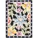 Black 20 x 0.25 in Area Rug - Lark Manor™ Hollander Floral Hand Hooked Wool Area Rug Wool | 20 W x 0.25 D in | Wayfair