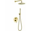 Kit de douche encastré REA lungo gold + box - or