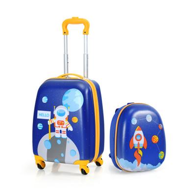Costway 2 Pieces Kids Luggage Sets with Backpack and Suitcase for Travel