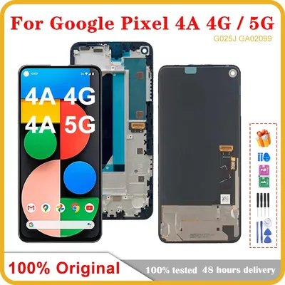 Écran tactile LCD AMOLED pour Google Pixel 4A écran LCD 4G 5.81 pouces 6.2 pouces 5G original