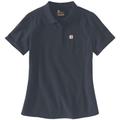 Carhartt Short Sleeve Polo Donna, blu, dimensione S per donne