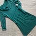 Athleta Dresses | Athleta Ukiah Cowl Neck Athletic Soft Jersey Dress Heathered Teal Small Sz S | Color: Blue/Green | Size: S