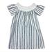 Zara Dresses | L Zara Off Should Lace Trim And Striped Dress | Color: Blue/White | Size: L