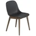 Muuto Fiber Side Chair with Wood Base - MFIBSWODF-STDB-BLCK
