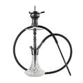 Mata Leon Mufaza GG im Komplettset, 40cm, anthrazit | Komplettset, Hookah, Shisha, Wasserpfeife, Steinkopf, Kaminaufsatz, Zange, Schlauchset, MLS709 Mufaza GG