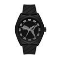 Puma Uhr für Herren Puma Street, Dreizeigerwerk, 48mm Schwarzes ProPlanet Kunststoffgehäuse mit Silikonarmband, P5088