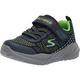 Skechers Jungen Nitro Sprint Karvo Sneaker, Navy Textile Lime Blue Trim, 32 EU