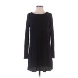 Xhilaration Casual Dress - Sweater Dress: Black Dresses - Women's Size Small