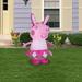 Gemmy Industries Airblown Peppa Pig Outfit Inflatable Polyester in Pink/White | 42.13 H x 32.68 W x 24.41 D in | Wayfair G-440892