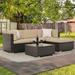 Latitude Run® Modelle Patio Furniture Set, 5-Piece PE Rattan Wicker Outdoor Sectional Furniture Sets For Patio | Wayfair