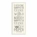 Everyone Wants to Change the World White Planked Look by Stephanie Workman Marrott - Textual Art Canvas | 30 H x 13 W x 1.5 D in | Wayfair