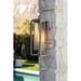 Trent Austin Design® Kinlaw Seeded Glass Outdoor Wall Mount Lantern Glass/Metal in Gray | 20 H x 7 W x 6.75 D in | Wayfair