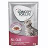 Concept for Life All Cats - ricetta migliorata! - umido a completamento: 12 x 85 g Concept for Life All Cats in Salsa