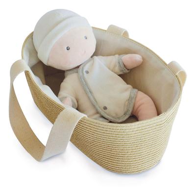 Doudou Et Compagnie My First Baby Doll With Moses Basket - 28cm